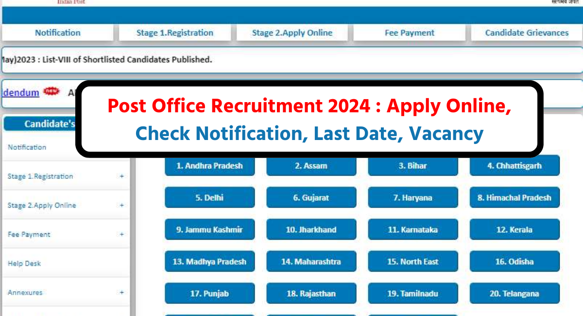 Post Office Recruitment 2024