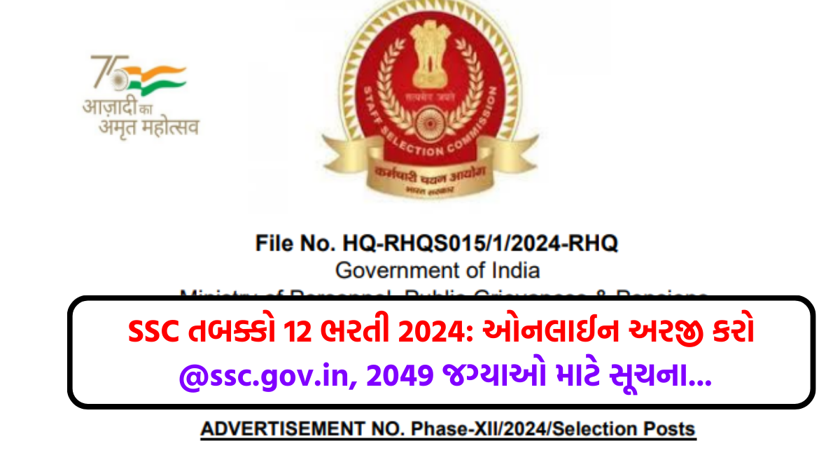 SSC Phase 12 Recruitment 2024