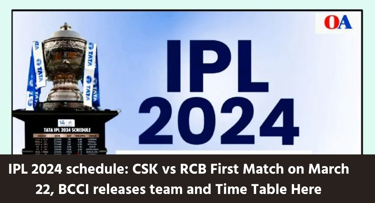 IPL 2024 schedule