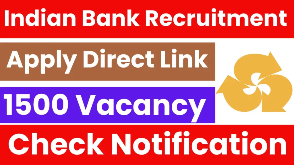 Indian Bank Apprentice Recruitment 2025