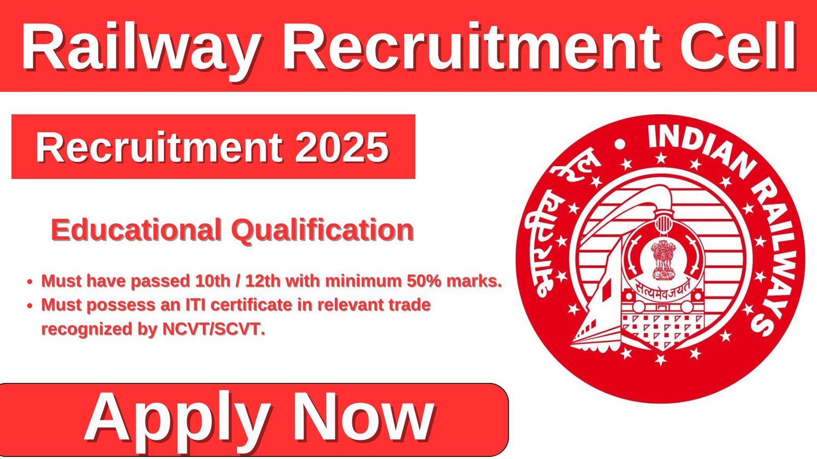 RRC NCR Apprentice Recruitment 2025