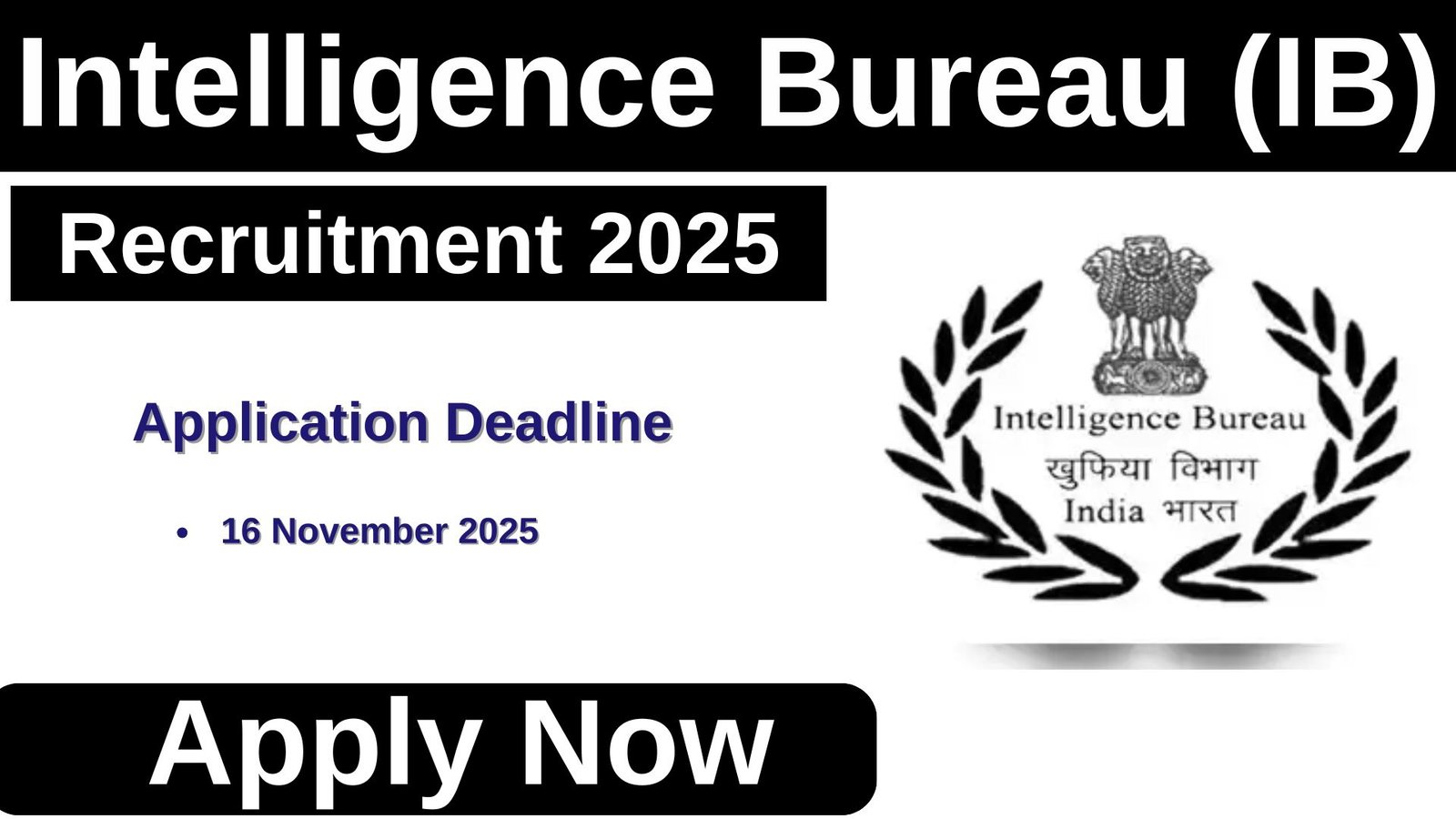 IB ACIO IITech Recruitment 2025