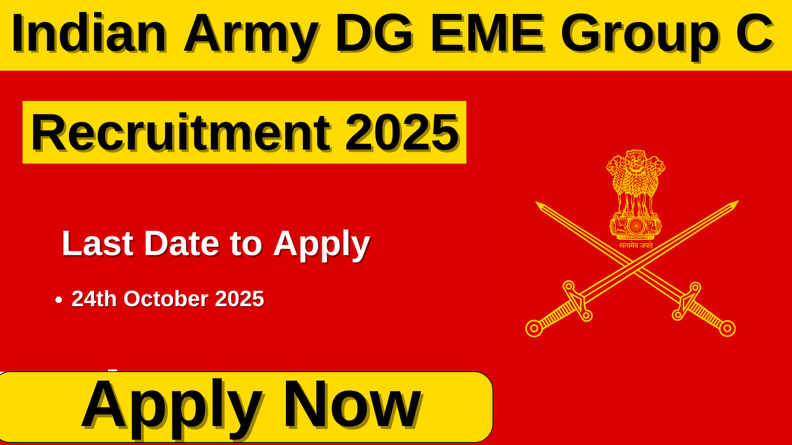Indian Army DG EME Group C Recruitment 2025