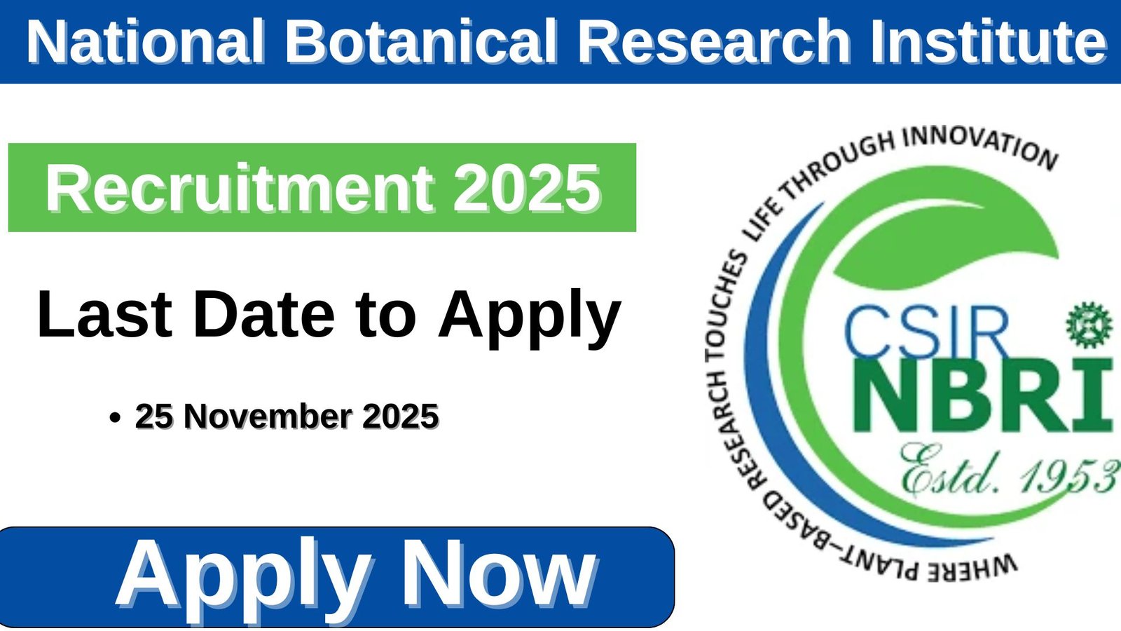 CSIR NBRI MTS Recruitment 2025