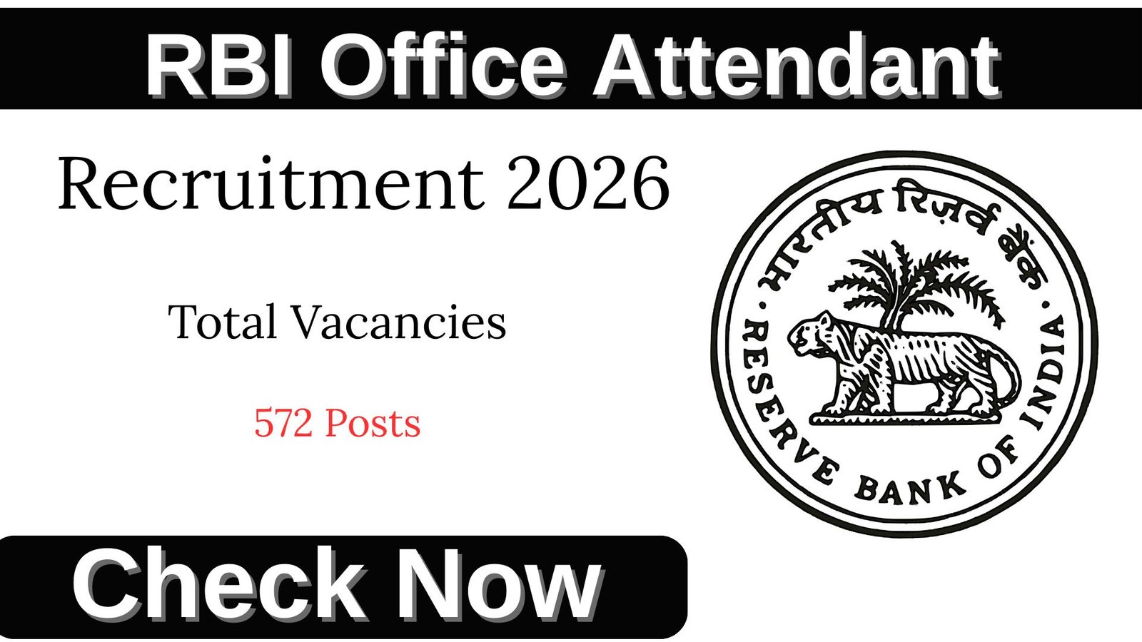 RBI Office Attendant Recruitment 2026