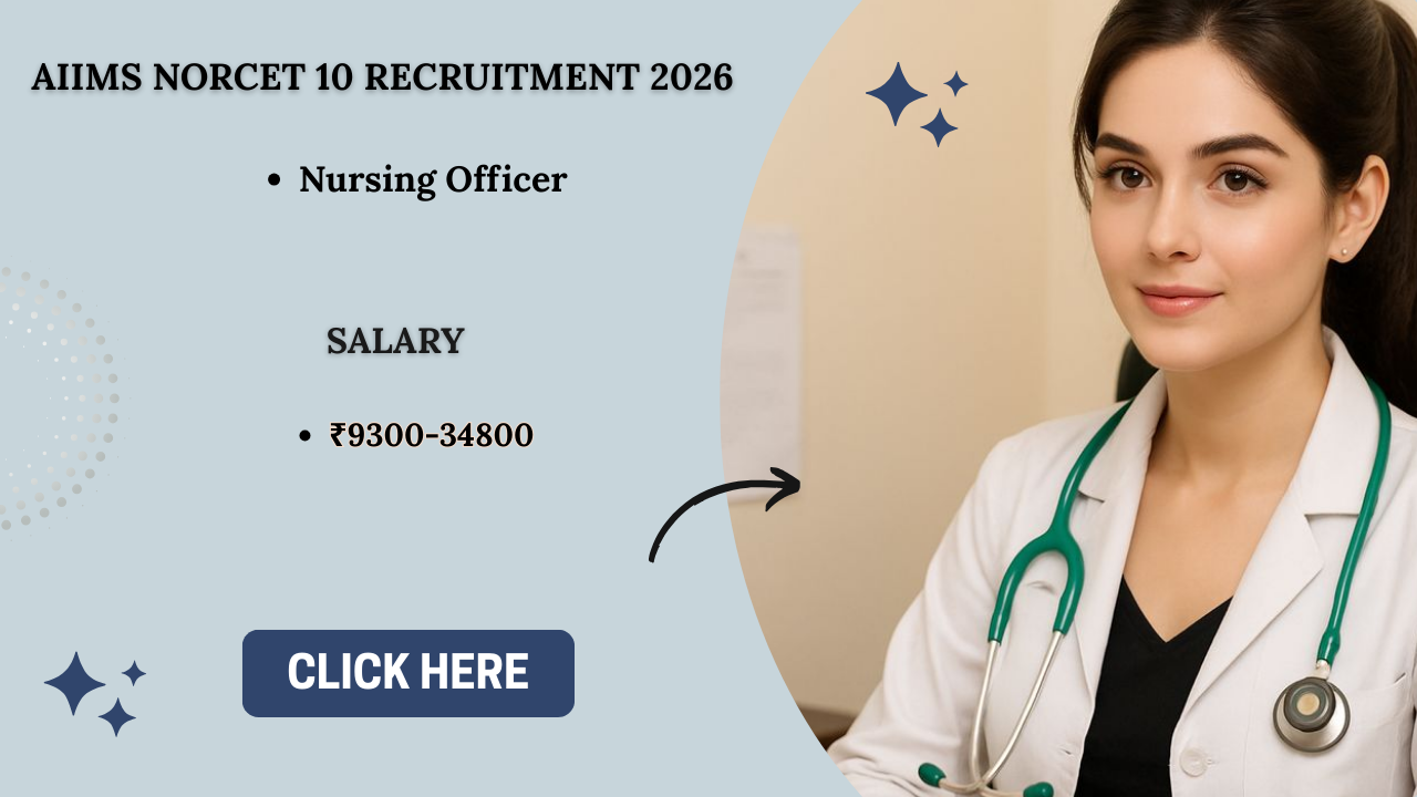 AIIMS NORCET 10 Recruitment 2026