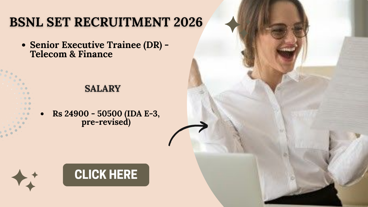 BSNL SET Recruitment 2026