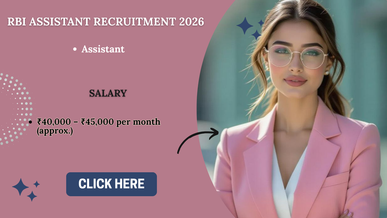 RBI Assistant Recruitment 2026