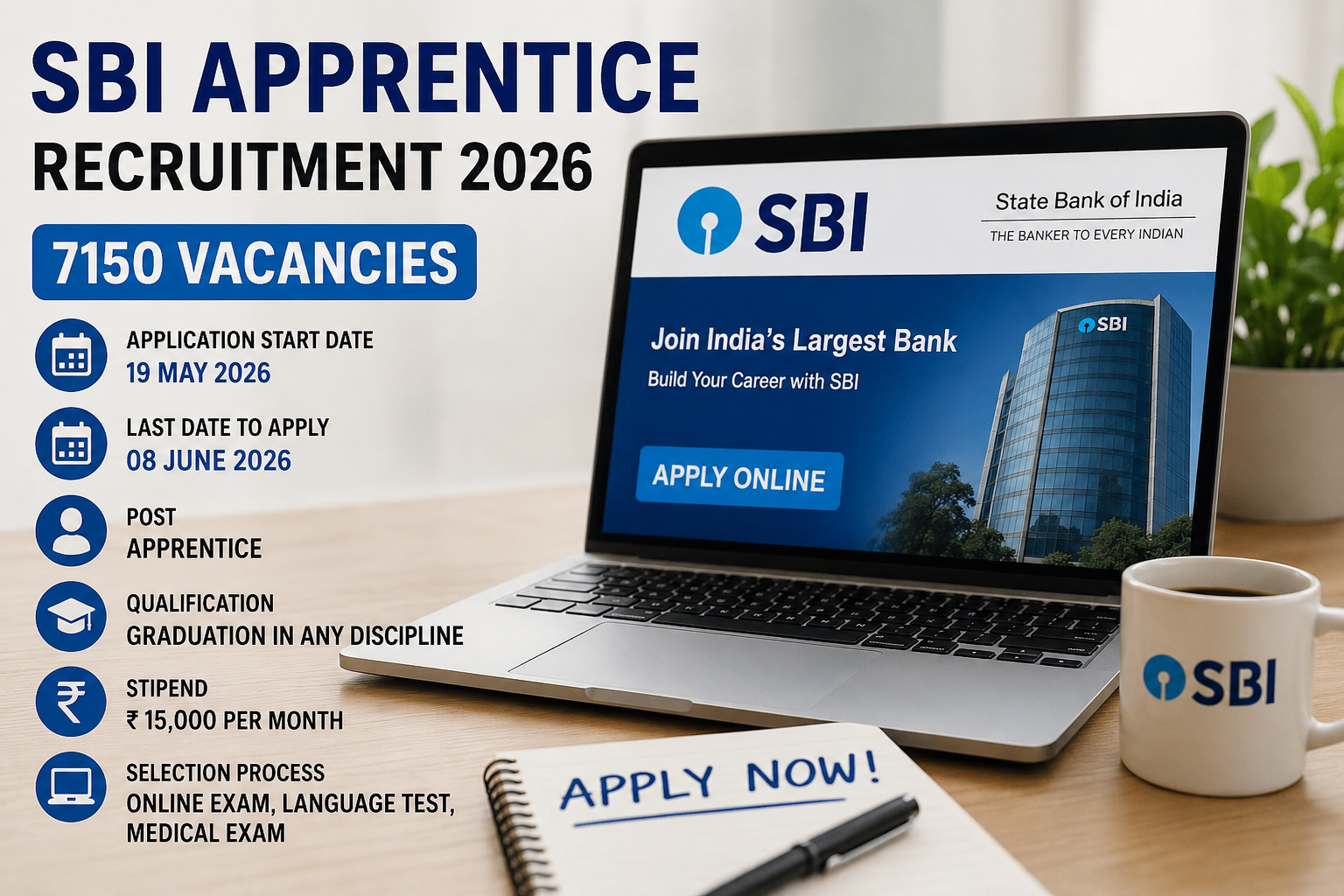 SBI Apprentice Recruitment 2026