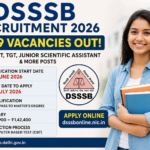 DSSSB Recruitment 2026
