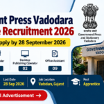 Government Press Vadodara Apprentice Recruitment 2026