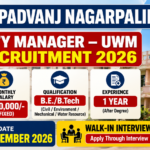 Kapadvanj Nagarpalika City Manager – UWM Recruitment 2026