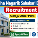 Unjha Nagarik Sahakari Bank Recruitment 2026