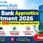Canara Bank Apprentice Recruitment 2026