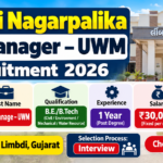 Limbdi Nagarpalika City Manager UWM Recruitment