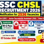 SSC CHSL Recruitment 2026